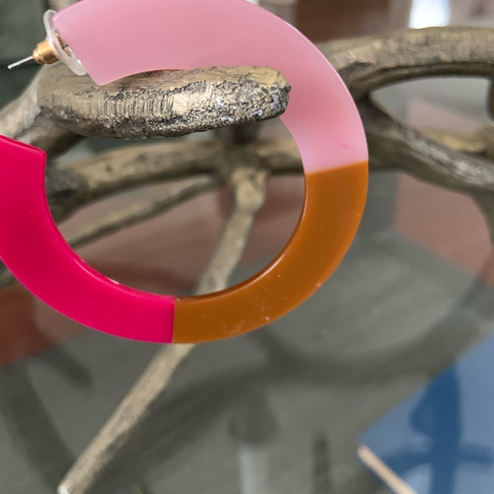 Large hoop earrings